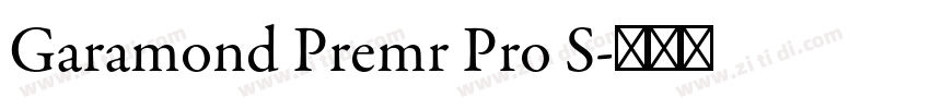 Garamond Premr Pro S字体转换